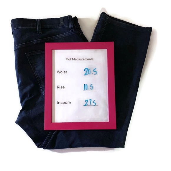 7FAM 7 Seven For All Mankind Blue Standard Straight Leg Jeans sz 38 / 22… - Picture 8 of 8